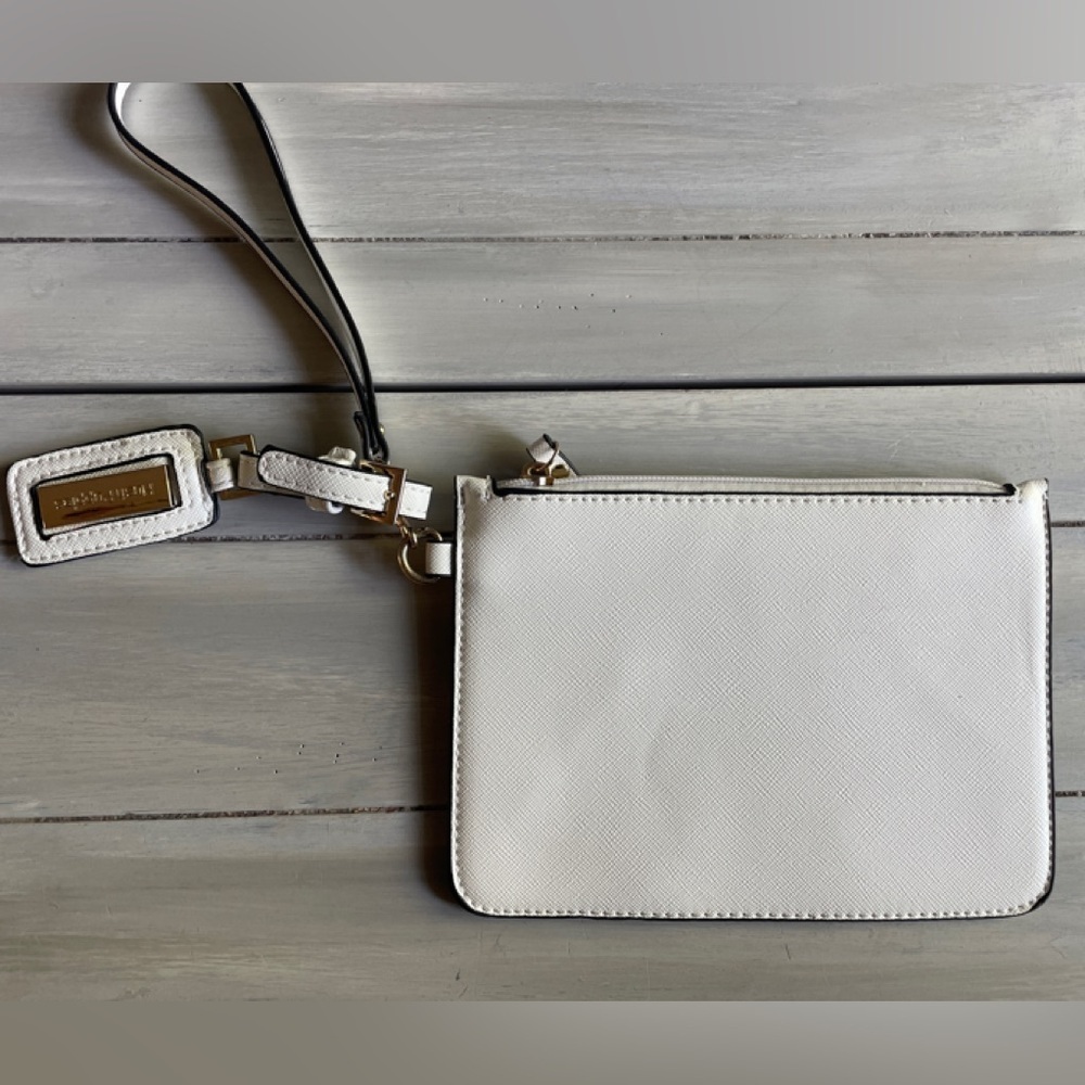 White Hush Puppies wristlet